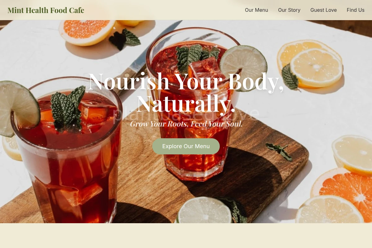 Mint Health Food Cafe