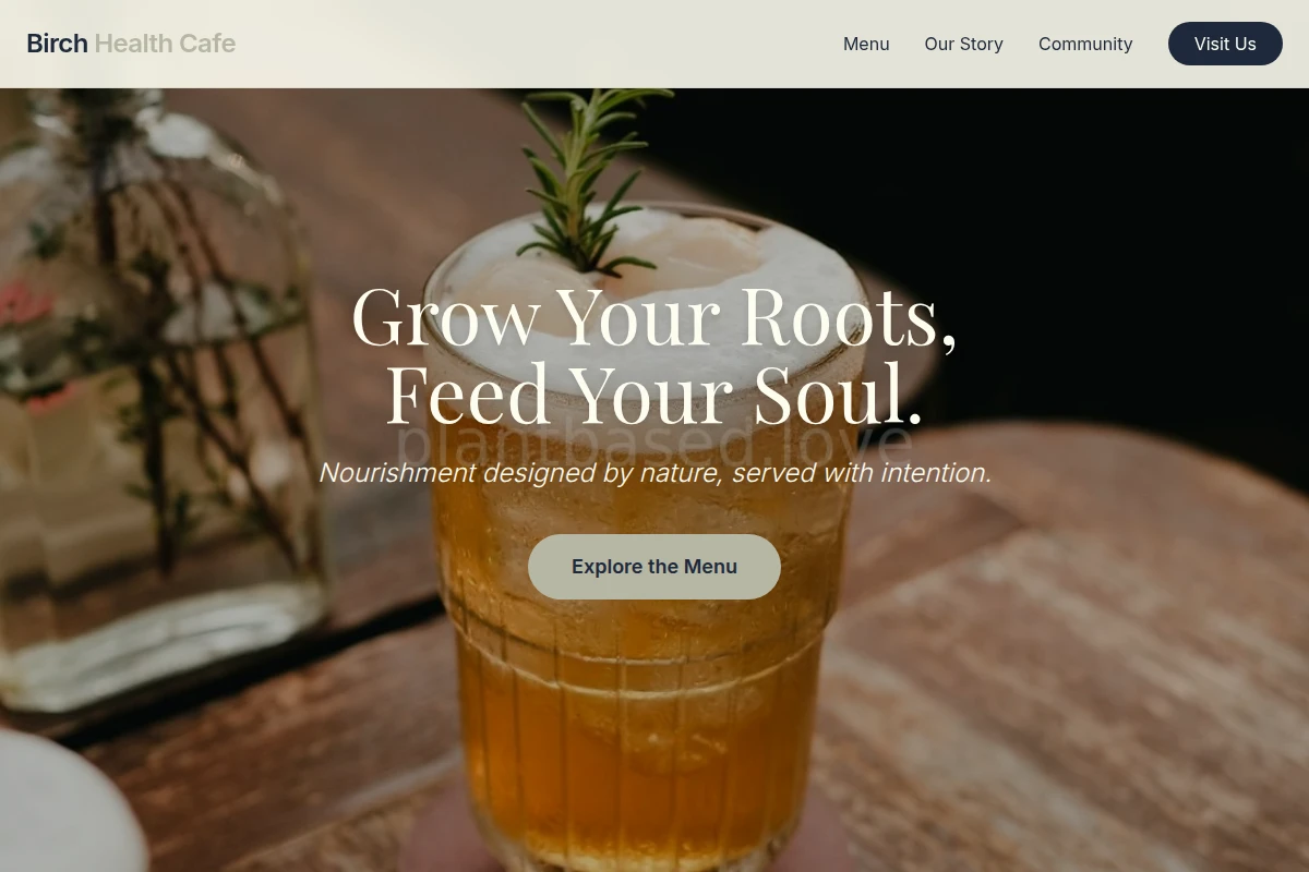 Birch Health Food Cafe
