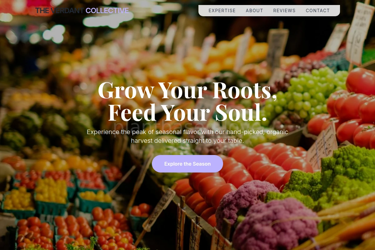Seasonal Organic Food